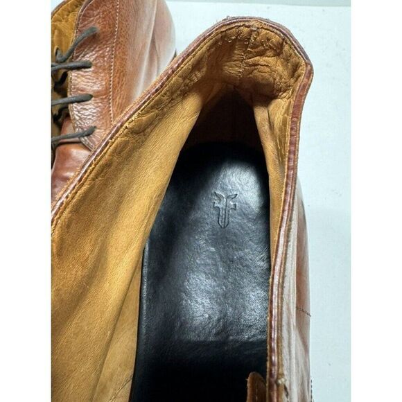 Frye Chase Chukka Men’s Size 13 M Brown Leather 3480041-RDD Boots Made In Italy - Picture 8 of 8